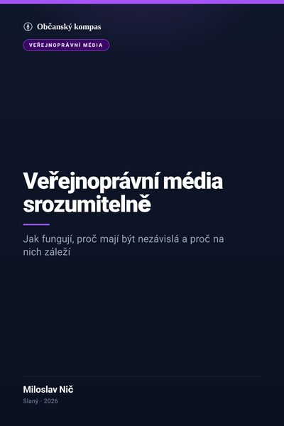 Obálka: Veřejnoprávní média srozumitelně